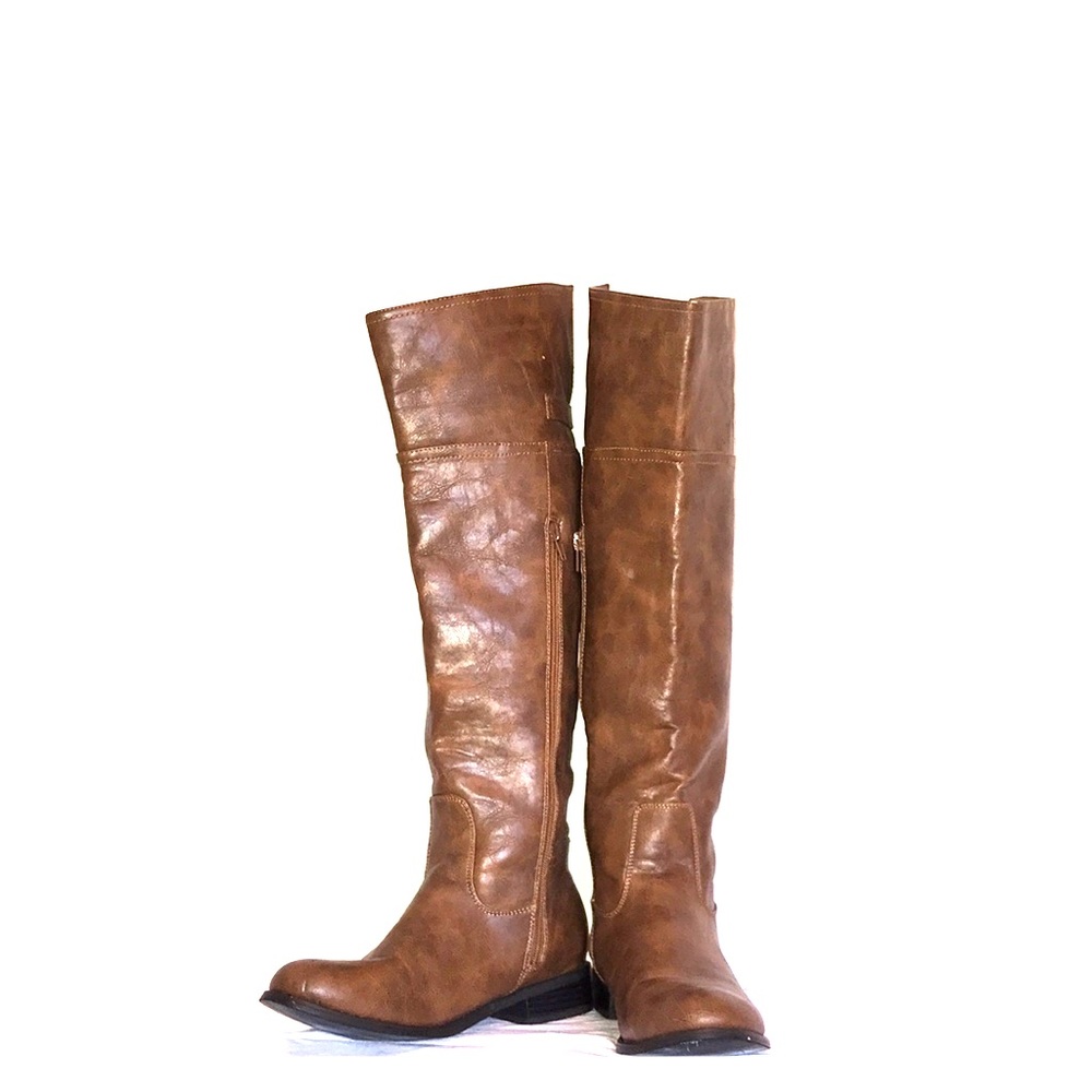 Leather Knee-high boots
